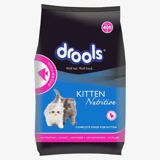 Drools Kitten Dry Cat Food, Ocean Fish 400gm